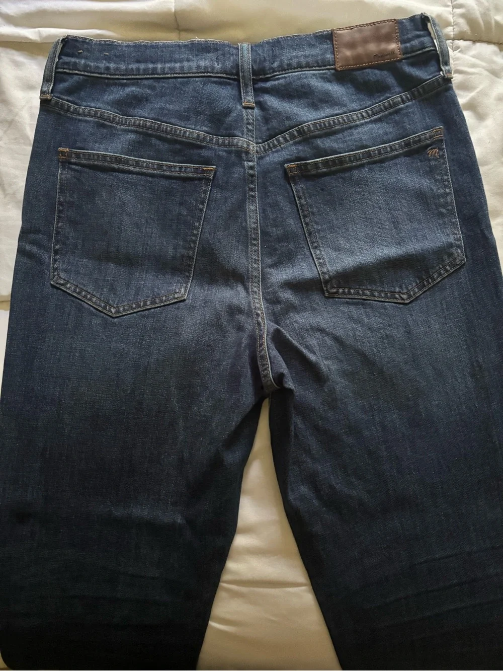Madewell High-Rise Washed Blue Denim Jeans